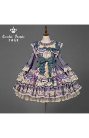Classical Puppets Striped Palette-Lace Manor One Piece FS(Leftovers Stock/Stock is low/3 Colours/Full Payment Without Shipping)